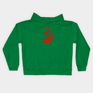 CCCP Red star hammer and sickle Kids Hoodie